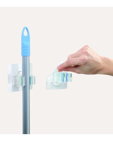 Soporte de Pared Quickfix para Escobas y Fregonas