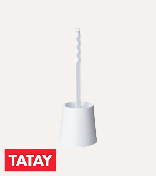 Escobilla de Baño Blanche con Vaso de Plástico