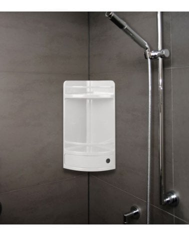 Estante Esquinero para Ducha con Cajón