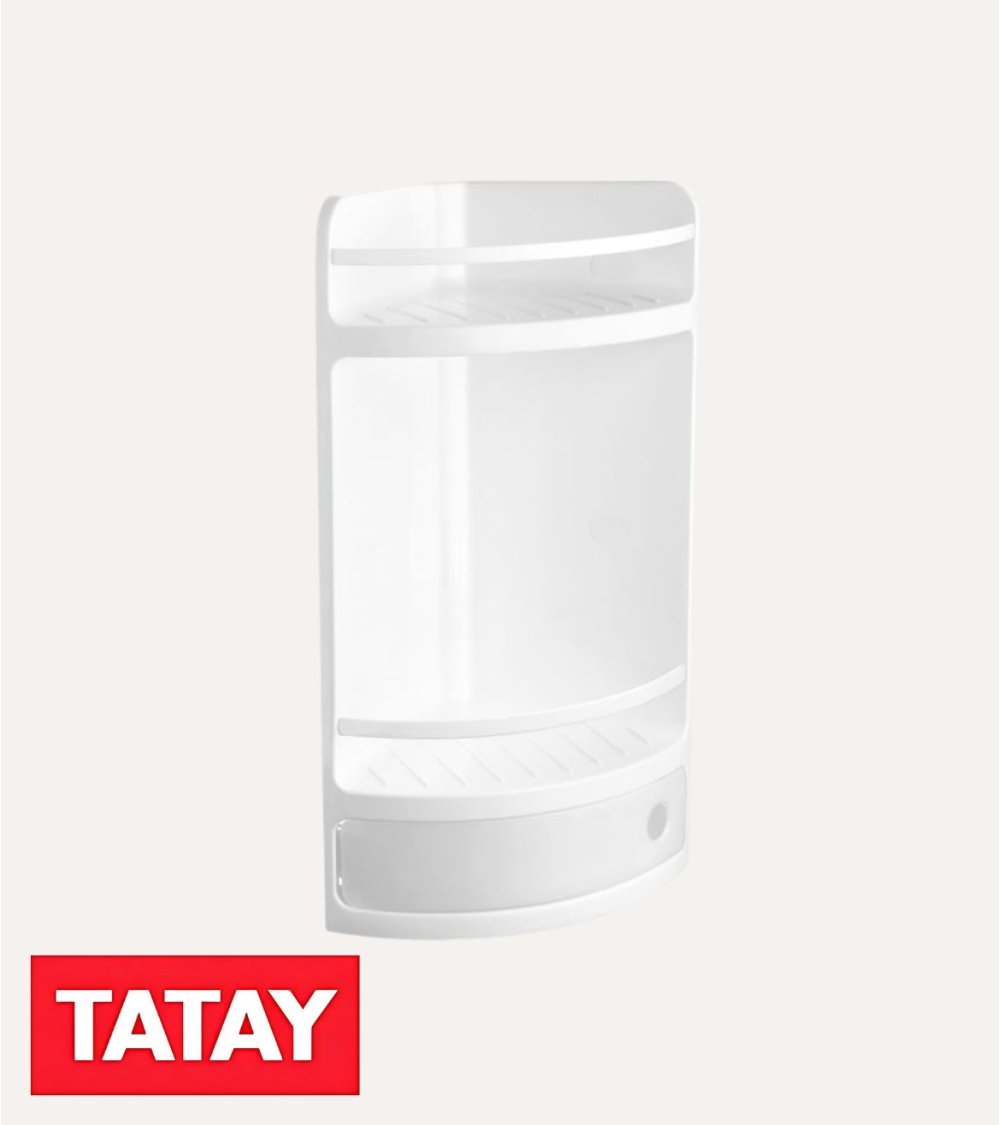 Estante Esquinero para Ducha con Cajón Estante Esquinero para Ducha con Cajón