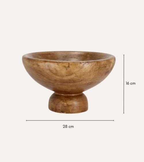 Soporte Decorativo de Mesa Jumbo de Madera