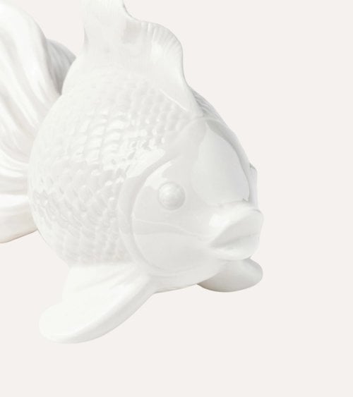 Figura de Pez Aquamarine de Porcelana