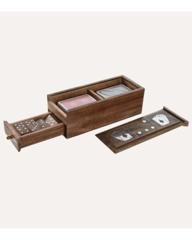 Set de Juegos de Mesa 3 en 1 de Madera