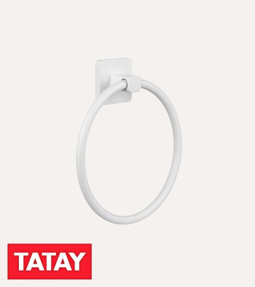 Aro Toallero Kalo con Efecto de Acero Inoxidable