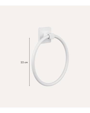 Aro Toallero Kalo con Efecto de Acero Inoxidable