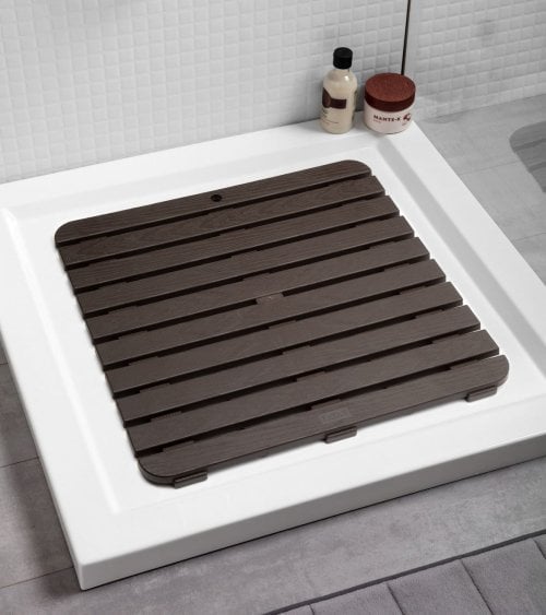 Alfombra de Ducha Estilo Tarima de Plástico