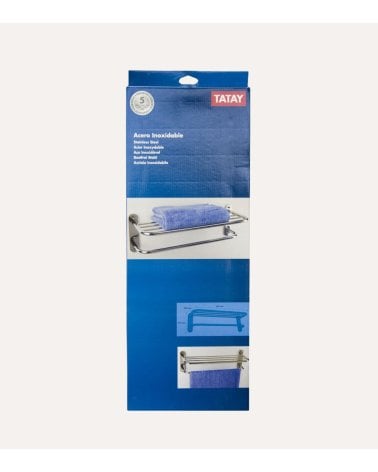 Toallero Mural de Acero Inoxidable y Aluminio