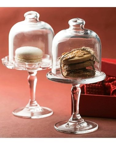 Tartera Mini Patisserie con Tapa de Vidrio