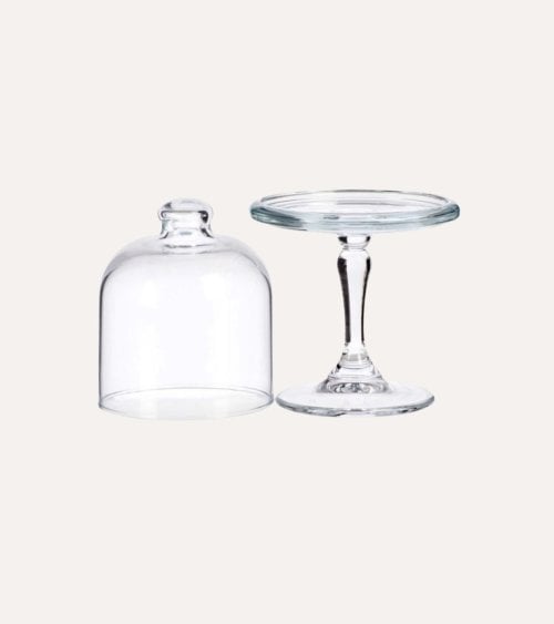 Tartera Mini Patisserie con Tapa de Vidrio