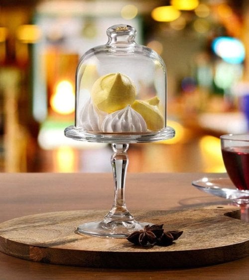 Tartera Mini Patisserie con Tapa de Vidrio