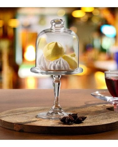 Tartera Mini Patisserie con Tapa de Vidrio