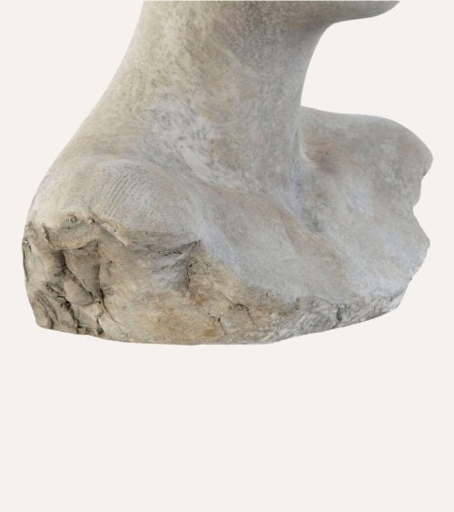 Busto Decorativo Siren de Efecto Piedra Desgastada