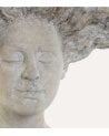Busto Decorativo Siren de Efecto Piedra Desgastada