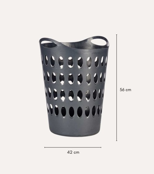 Cesto de Ropa Flexible con Asas de Plástico