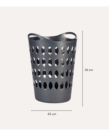 Cesto de Ropa Flexible con Asas de Plástico