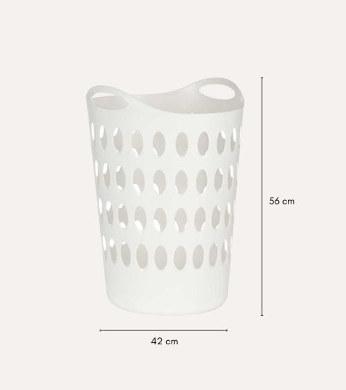 Cesto de Ropa Flexible con Asas de Plástico