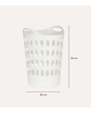 Cesto de Ropa Flexible con Asas de Plástico