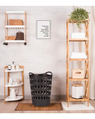 Cesto de Ropa Flexible con Asas de Plástico