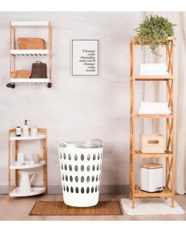 Cesto de Ropa Flexible con Asas de Plástico