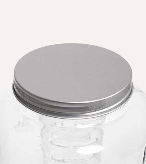 Jarra de Bebidas con Enfriador y Grifo de Cristal