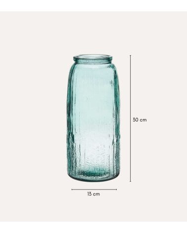 Jarron Decorativo Valencia de Vidrio