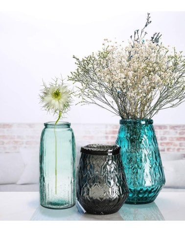 Jarron Decorativo Valencia de Vidrio