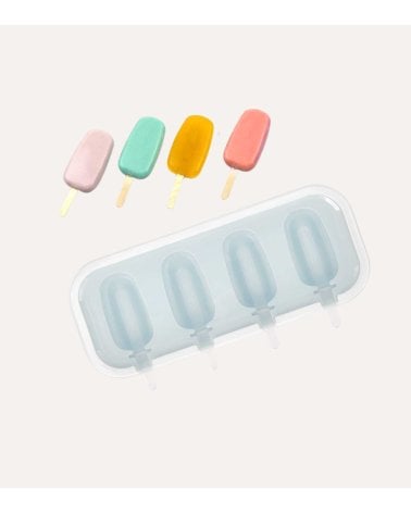 Molde para 4 Helados de Silicona