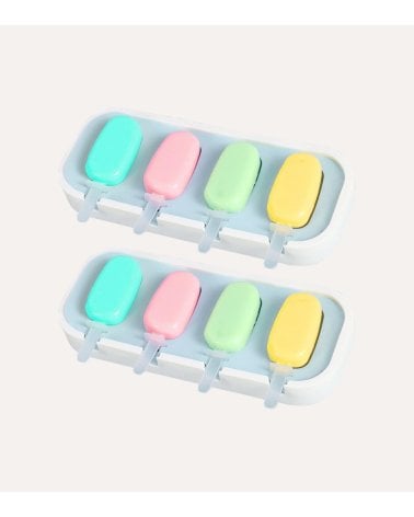 Molde para 4 Helados de Silicona