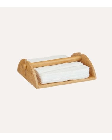 Servilletero con Barra de Bambú