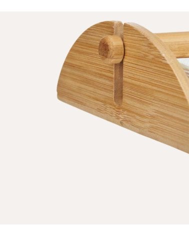 Servilletero con Barra de Bambú