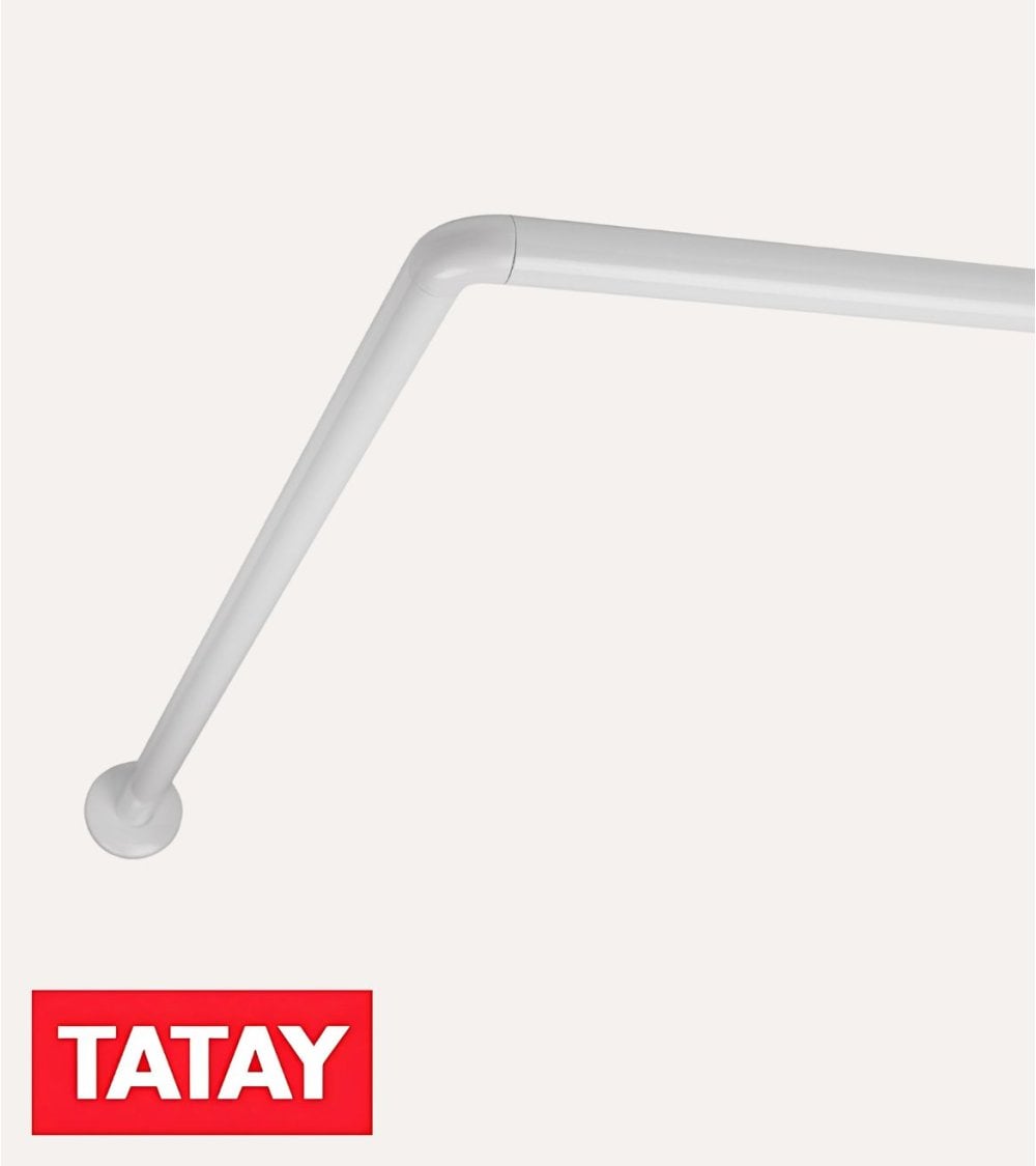 Barra de Ducha Angular de Aluminio