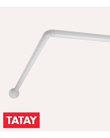 Barra de Ducha Angular de Aluminio