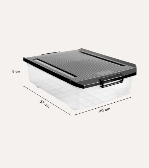 Caja de Ordenación para Debajo de la Cama de Plástico