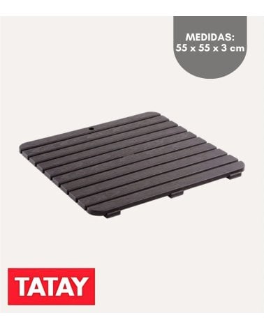 Alfombra de Ducha Estilo Tarima de Plástico