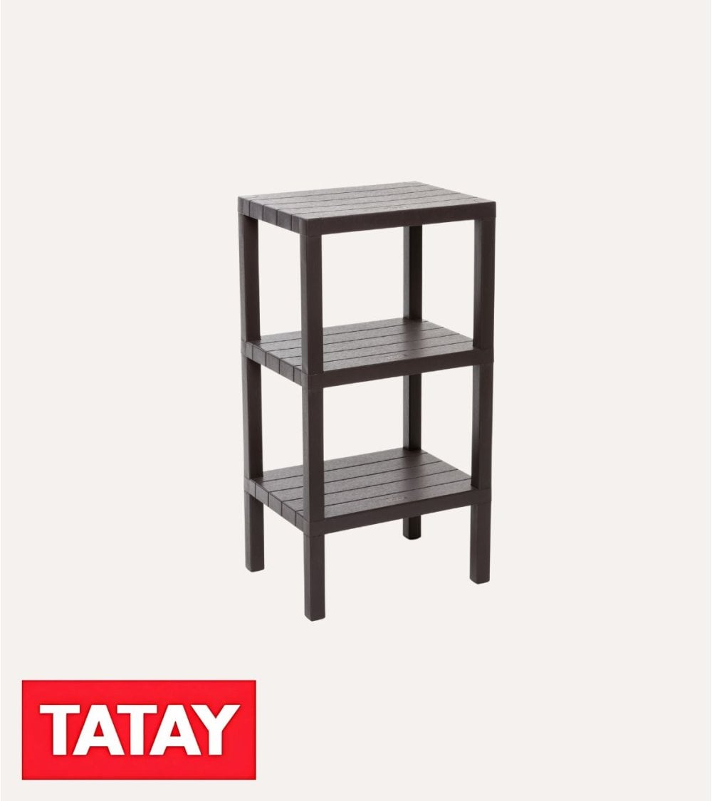 Estantería Rectangular 3 Alturas Lombok de Plástico