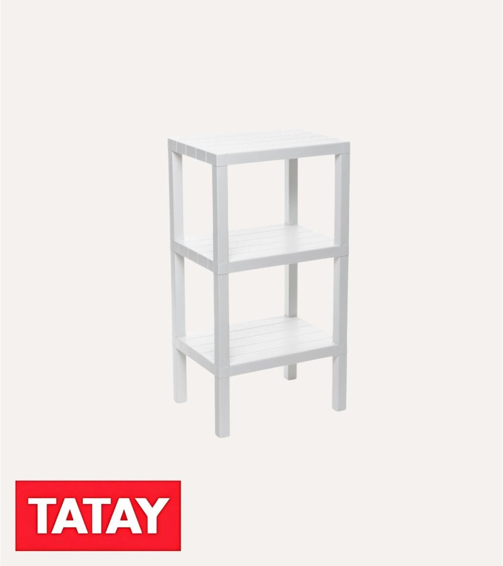 Estantería Rectangular 3 Alturas Lombok de Plástico