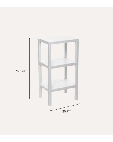 Estantería Rectangular 3 Alturas Lombok de Plástico