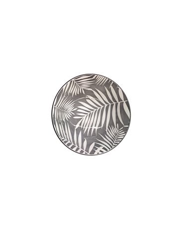 Bol Ovalado de Porcelana con Estampado de Hojas