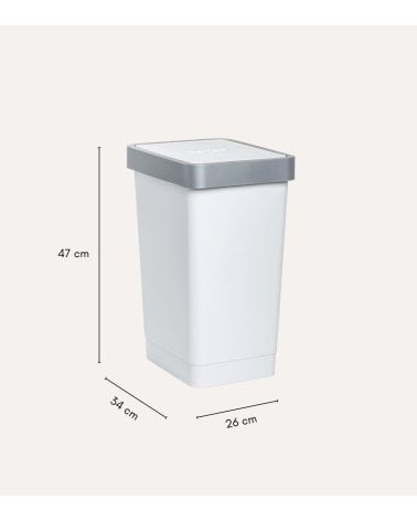 Cubo de Tapa Basculante Smart de Plástico