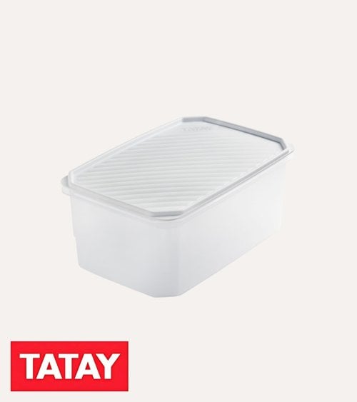 Fiambrera Rectangular Alta Top Flex de Plástico