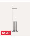 Portarollos con Escobilla de Baño Satín de Acero Inox