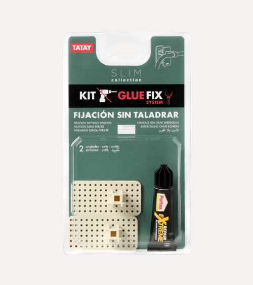 Set de Fijación sin Taladrar Slim para Sujeción a Pared