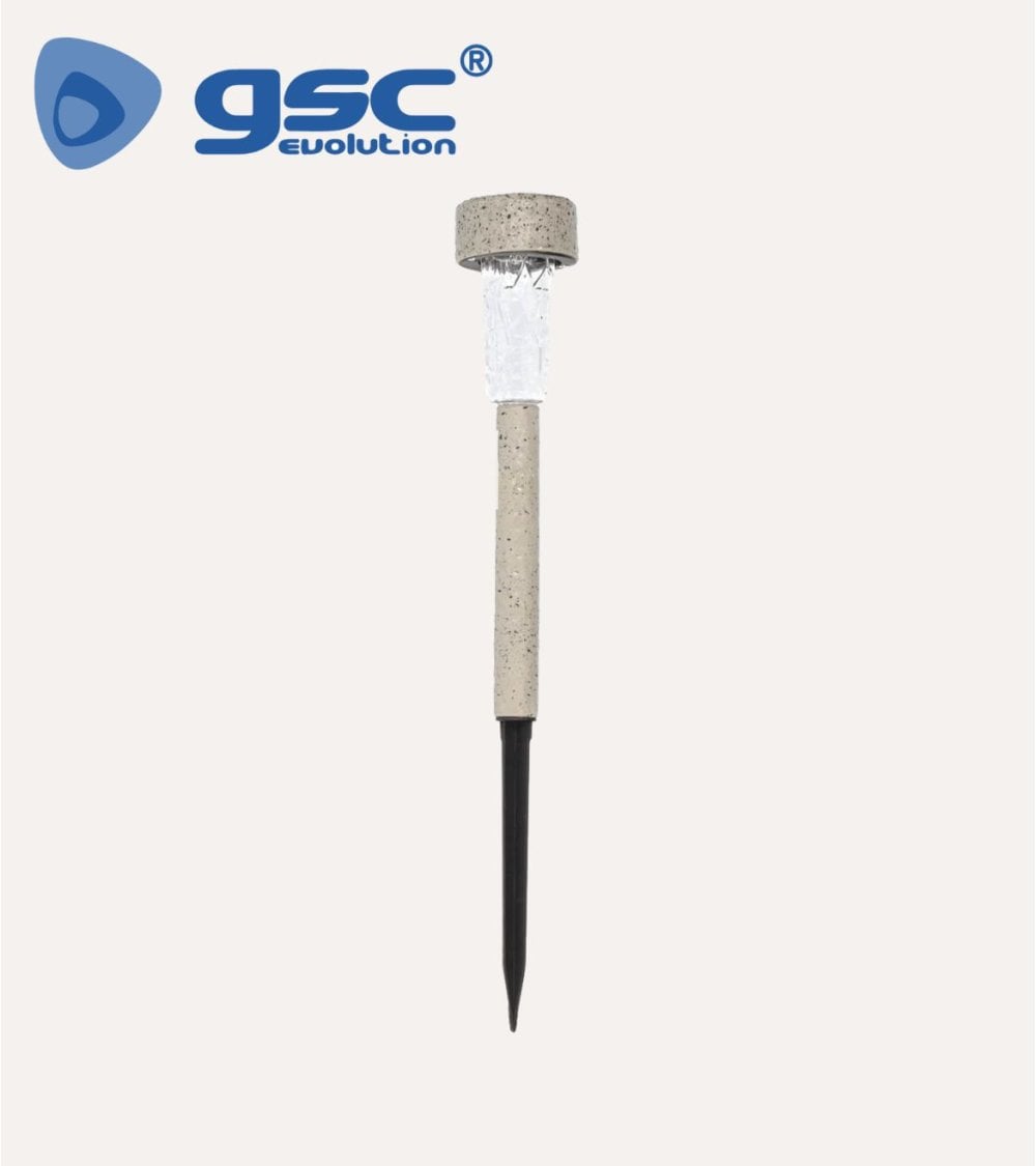 Pincho de Luz para Jardín Efecto Piedra