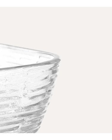 Set de 7 Piezas de Boles con Rayas de Vidrio