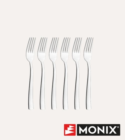 Set de 6 Tenedores de Mesa de Acero Inoxidable