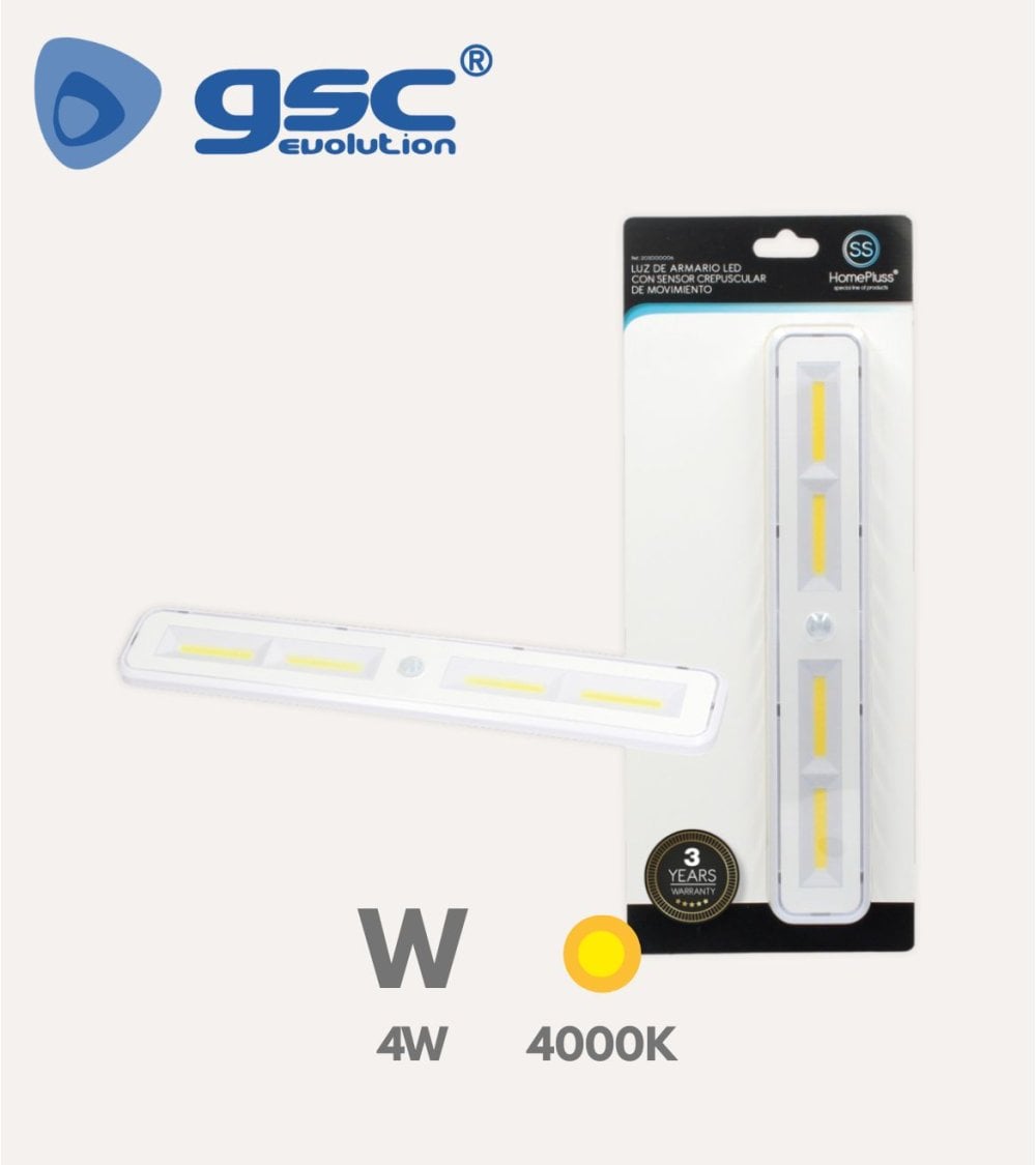 Luz de Armario LED con Sensor de Movimiento