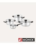 Batería de Cocina de 4 Piezas Elite de Acero Inoxidable 18/10