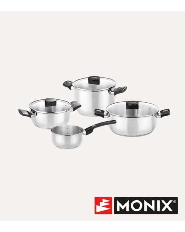 Batería de Cocina 4 piezas Elite de Acero Inoxidable