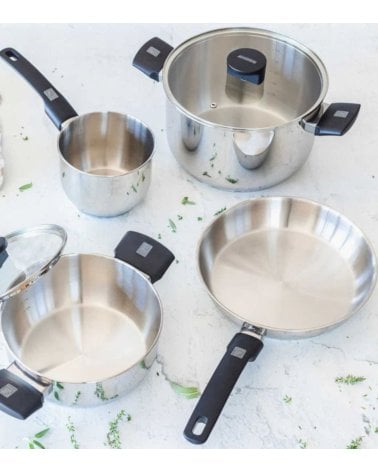 Batería de Cocina 4 piezas Elite de Acero Inoxidable