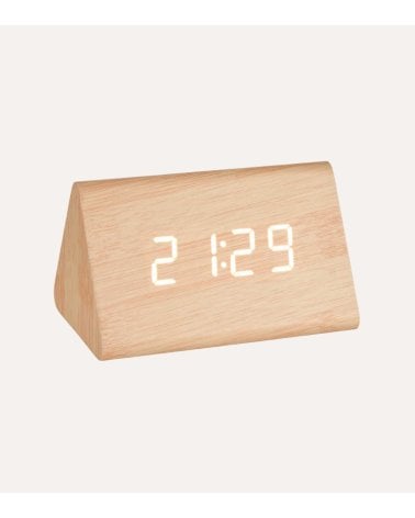 Reloj Despertador Digital de Efecto Madera